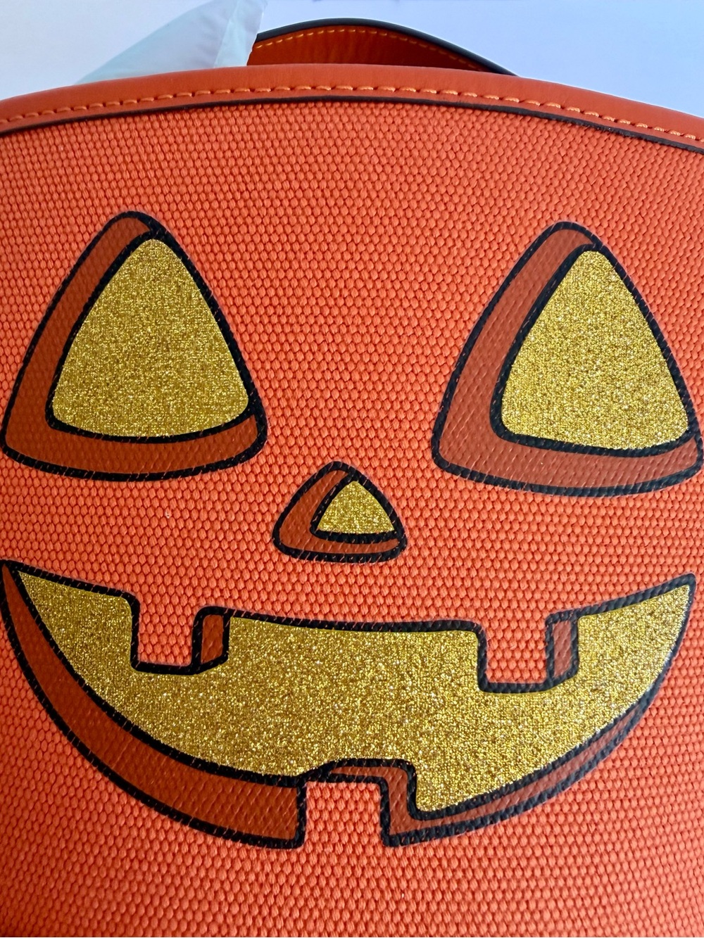 COACH 2024 Halloween Pumpkin Trick or Treat Bucket Bag Gold Glitter NWT CW533 - Picture 10 of 12
